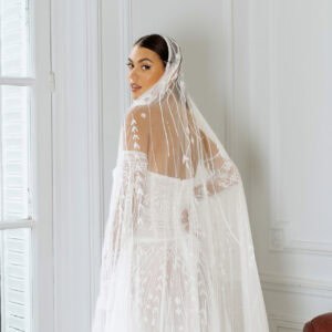 Robe de mariée chic et intemporelle en crêpe de soie – Maison Roula Beyrouth - Lisa